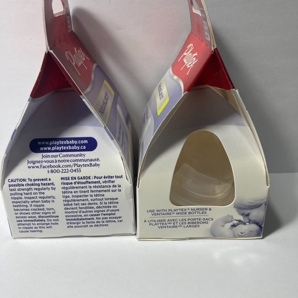 Playtex NaturaLatch Silicone Nipples 3-6M+ Fast 5 (2) Packs - Picture 6 of 13